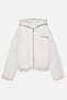 Kapüşonlu fermuarlı sweatshirt - 4