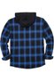 ZENTHACE Mens Sherpa Lined Full Zip Check Jacket - 2