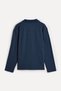 Men's Navy Blue Polo Collar Sweatshirt - 2