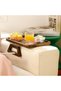Armrest Tray Pro, Rectangle Bamboo Folding Couch Arm Tray & Clip-On Sofa Desk, Sturdy Armrest Table - 5