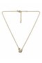 Swan Figured Stone Detailed Gold Necklace