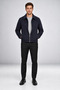 Men's Navy Blue Lined Cashmere Jacket - 3