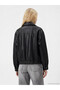 Esvab • Modern & Distinctive Loose-Fit Women's Leather-Look Jacket - 6