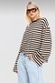 Long Sleeve Brown Striped Sweatshirt G-9672 - 2