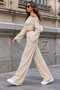 Women's Off-Shoulder Bustier Crop Blouse – Long Sleeve Ruched Detail Stretchy Stylish Casual Top - 3