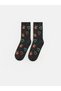 Alita City Lcw Dream Black Patterned Women's Socks with a Difference - 2