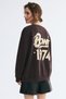 Baskılı Oversize Sweatshirt - 4