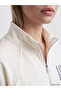 Alita City Lcw Vision Ecru High Neck Printed Women's Sweatshirt with a Difference - 3