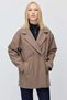 Women's Off-Shoulder Two-Button Oversized Coat - 2