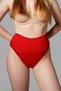 Night Red Seamless Gathering High-Waisted Panty Corset 1010 - 7