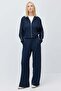 Women's Stand Collar Full Zipper Short Sweatshirt - 8