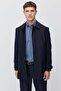 Men's Shirt Collar Straight Cut Seasonal Trench Coat - 2
