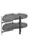 Rotating Table Blind Corner Mechanism Left Bean Anthracite with Brake 45cm (S-3013-A) - 2