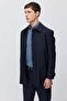 Men's Shirt Collar Straight Cut Seasonal Trench Coat - 5