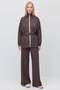 Women's Belted High-Neck Sweatshirt - 7