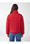 Alita City Lcw Modest Red Stand Collar Oversize Women's Puffer Coat - 5
