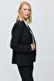 Women's Needle Striped Single Button Jacket - 2