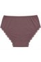 Large Size High Waist Floral Lace Bow Detailed Cotton Women's Panties - 2