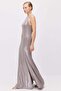 Women's Metallic Sleeveless Long Dress - 4