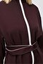 Women's Belted High-Neck Sweatshirt - 5