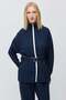 Women's Belted High-Neck Sweatshirt - 6