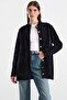 Pearl Detailed Soft Fabric Knitwear Cardigan Black 8296