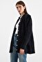 Pearl Detailed Soft Fabric Knitwear Cardigan Black 8296 - 5