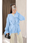 Ruffle Detailed Kimono - Hpm - Baby Blue