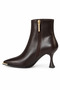 Valeria Brown Rustic Women's Casual Boots & Booties with Stainless Steel Detail on the Front, Elegant and Stylish - 2