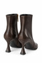 Valeria Brown Rustic Women's Casual Boots & Booties with Stainless Steel Detail on the Front, Elegant and Stylish - 5
