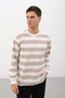 Erkek Şeritli Bisiklet Yaka Basic 2'li Örme Basic Sweatshirt - 4