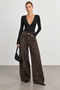 Washable Wide Leg Women's Jean Pants |   Mkw4611634-1 - 2