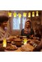 6 قطع من زينة رمضان المضيئة، فوانيس صغيرة للزينة بمناسبة عيد مبارك، تصميم قمر ونجمة ومسجد ذهبي - 3