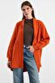 Salaş Soft Fabric Knitwear Cardigan Oranj 8299