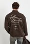 Toren Men's Zippered Printed Brown Sweatshirt - 7
