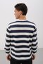 Erkek Şeritli Bisiklet Yaka Basic 2'li Örme Basic Sweatshirt - 7