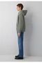 Logo Embroidered Hooded Khaki Sweatshirt 065809-80692 - 3