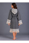 Ala Peştemal Bathrobe Unisex - 100% Cotton Karatezgah Woven - 4
