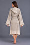 Ala Peştemal Bathrobe Unisex - 100% Cotton Karatezgah Woven - 4