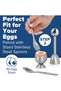 Egg Holder, 5 PCS Egg Cracker Set with Spoon Yellow - 5