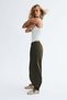 Balloon-leg poplin trousers - 5