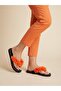 Mia Floral Non-Painful Black Beach Slippers Flip Flops Beach after Party Slippers - 3