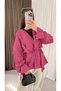 Ruffle Detailed Kimono - Hpm - Dried Rose - 2