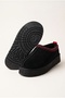 Trends Women's Home and Outdoor Daily Closed-Front Slippers Boston Sabo Plush Fur Inside Slippers Black - 8