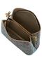Women's Vegan Leather Blue Shoulder Bag - Ethnic Faience Design - 5