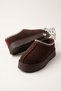Trends Women's Home and Outdoor Daily Closed-Front Slippers Boston Sabo Plush Fur Inside Slippers Brown - 6