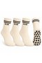 Db Line Non-Slip Yoga Pilates Socks 4-Pack |   Cotton Silicone Sole, Barre Studio Sports - 3