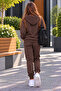 Girls' Zippered Hooded Rubberized Leggings Track Suit Set - 2