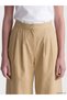 Ozmarka New Season Green Wide-Leg Pleated Women's Trousers - 3