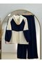 Hamide Double Pocket Zipper Bag Trouser Suit-Pn3229 Navy Blue - 8